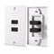 2 Pack HDMI Wall Plate, Dual 2 Port 4K HDMI Component Composite Audio Video