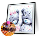 DIY 5D Diamond Embroidery Painting Lover Bear Cross Stitch Craft Home Decor