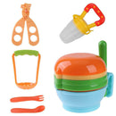 12pcs/Set Baby Food Grinding Bowl Supplement Scissors Spoon Fruit Processor