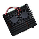 New Ultimate Cooling Armor Case w/ Dual Fan Kit for Raspberry Pi 3A+ Black