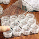 12 pcs Clear Contact Lens Case Set Travel Cleaner Washer Holder Storage Box LJ