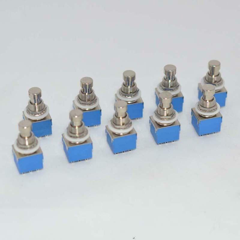 10x 9-Pin 3PDT Stomp Foot Switch True Bypass Eletric Guitar Pedal Effect DIY