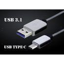 USB Type C 3.1 Charging Cable For Galaxy S8 S9 G5 Nexus 6P 5X MacBook Black