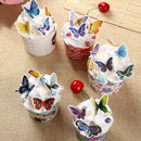 50x Butterflies Wedding Birthday  Rice Wafer Paper Cupcake Toppers Nice JB TOES
