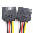 SATA 15 pin Power Splitter Cable Male to Female Adapter for HDD Hard Drive