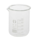 50ml Borosilicate Glass Beaker -- Graduated Low Form Measuring Beakers - Lab