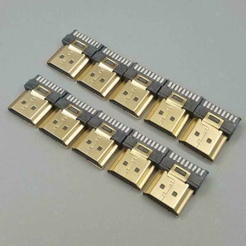 10 Pack HDMI Male 19 Pins A Type Solder Plug Termination Repair Kit