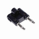 Dual 4mm Nickel Banana Plug Jack Connectors Binding Post Socket Test Probes JR