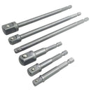 6 Pcs Hex Shank Socket Adapter Drill Bit/Extension Set, 1/4-Inch, 3/8-Inch, X2J8