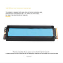 Temperature OLED Display M.2 2280 SSD Heatsinks Heat Thermal Pads (Red)