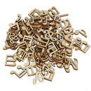 100Pcs/Pack 15mm Mix Wooden Cute Music Notes Handcrafts Wooden Decor FT