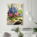 Painting By Numbers Kit DIY Flower Bouquet Canvas Oil Art Picture Ornaments