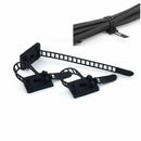 20Pcs Black Sticky Adjustable Wire Ties Cable Clips Clamp Plastic Self Adhe W8W9