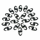 10 Pcs Practical Outdoor Sports 8-Shaped Small Carabiner Snap Metal + Plast M6B8