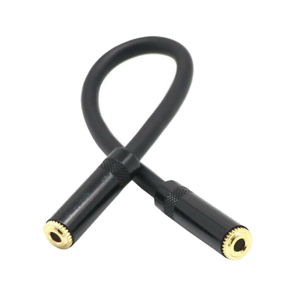 3.5mm Female To 3.5mm 1/8'' Stereo Female Extension Audio Adapter Cable 20cm