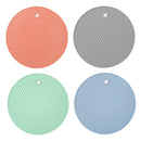 6 x Multifunction Silicone Coaster Heat-Resistant Round Non-slip Pad
