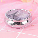 1Pc tower metal pill case medicine organizer pill box makeup storage containe 3C