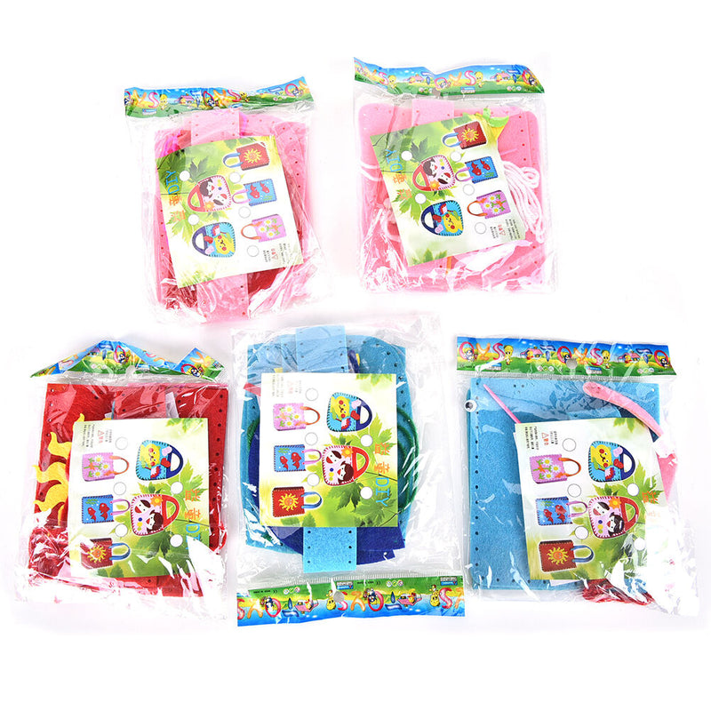 1 Pcs Non-woven Cloth Bag Cartoon Handmade DIY Applique Bag Crafts Kids Toys Tw