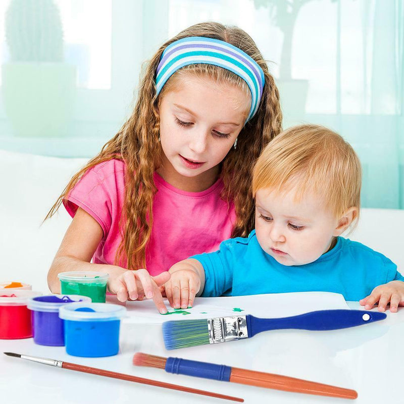 31pcs Painting Kits Sponge Paint Brushes Apron for DIY Early Learning