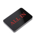 Acrylic Texas Hold'em Cards Poker Game All-in Chip Button Casino Props Black