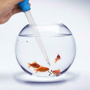 Manual Suction Pipe Pump Aquarium Fish Tank Siphon Cleaning Tools (Blue)