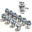 10Pcs/Set Ultra Precision ER16 1-10MM Spring Collet Set For CNC Milling Lat K8H8