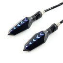 2x Motorcycle Universal 12 LED Turn Signal Indicators Blinker Amber Li OZ