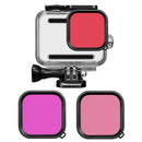 3pcs Waterproof Case Filter Diving Lens Filter Accessories Kit for Gopro Hero 8