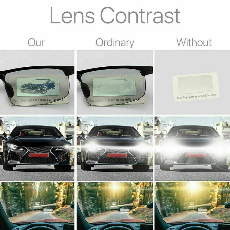 Photochromic Sunglasses Men Polarized Eyewear Transition Lens Driving Glasses UK