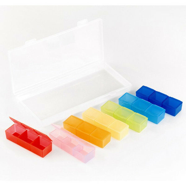 Box Case Organizer Week Storage Holder Case For Medicine Drug Pill Case