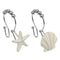 Rust Resistant Double Hooks Glide Shower Ring Hangs For Both Shower Curtain K2Y9