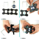 1 Pair ABS Bicycle Pedals Flat Bracket Converter Pedal Flat Pedal Converter I9M1