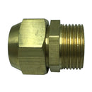 Brass 3/4" Male Adapter Connector Thread Fittings Tube with Flaring Ãâ€ 19mm