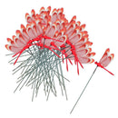 50pcs Beautiful Red Dragonfly Stakes Garden Potted Plant Flower Pot Decor