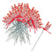 50pcs Beautiful Red Dragonfly Stakes Garden Potted Plant Flower Pot Decor