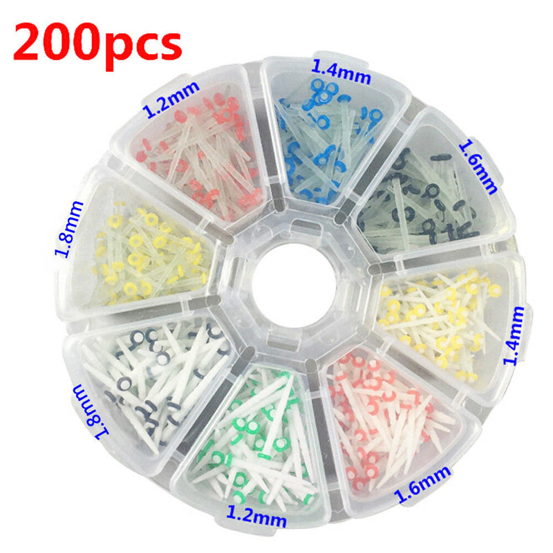 200Pcs dental fiber post glass quartz teeth restorative 1.2 1.4 1.6 1.8mm pos-y