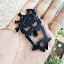 12 in 1 Stainless Steel Screwdriver Wrench Opener EDC Pocket Survival Multi Tool
