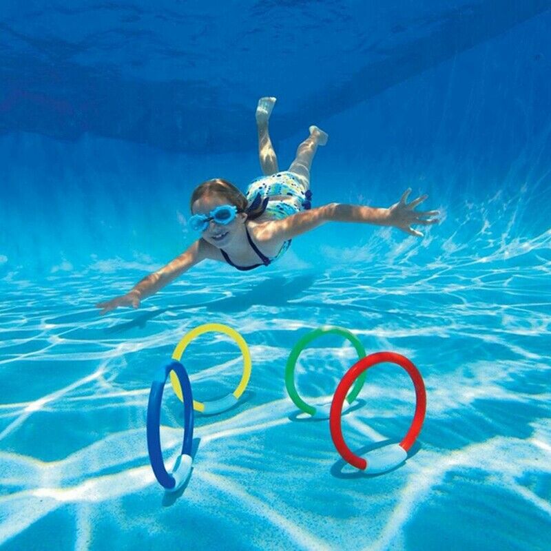 13 Pack Dive Pool Toys Blaster Torpedo Dive Ring and Diving Rod Pool Dive T Q5J1