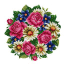 Flower Cross Stitch Kits DIY Stamped Embroidery 11CT Home Decoration (H418)