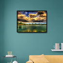 Lake View 5D DIY Full Round Drill Diamond Painting Landscape Mosaic Decor