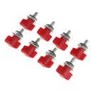 8pcs Hard Top Quick Removal Screw Fastener Kit for Jeep Wrangler 95-16 Red