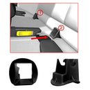 2x Universal Black ABS Car Baby Seat ISOFIX Latch Belt Connector Guide Groove