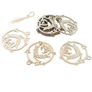 10pcs Wooden Embellishments Christmas Tree Jesus Pattern PendantMO
