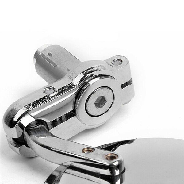 Cnc Motorcycle Moto Bike 7/8Inch 22Mm Handle Bar End Mirrors Collapsible Fo E8H9