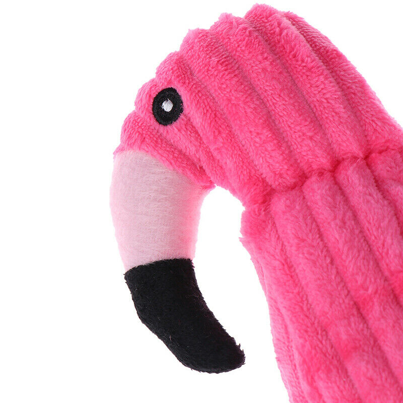 1PC Plush Flamingo Pet Dogs Bite Chew Toys Small Dog Interactive - OZ