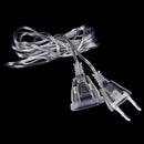 EU Plug Extender Transparent Wire for Christmas LED String light Garden Decor BX