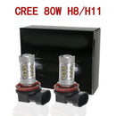 Pair H8 H11 LED Headlight 800LM Single Beam COB White 6500K Driving Fog light