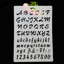 Lettering Stencils, Letter and Number Stencil, Painting Paper Craft Alphabe R6H4