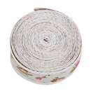 Rose Pattern Jute Burlap Roll Hessian Ribbon with Trims Tape Wedding Party Decor