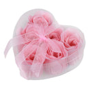 6 Pcs Light Pink Decorative Fragrant Rose Bud Petal Soap Wedding Favor